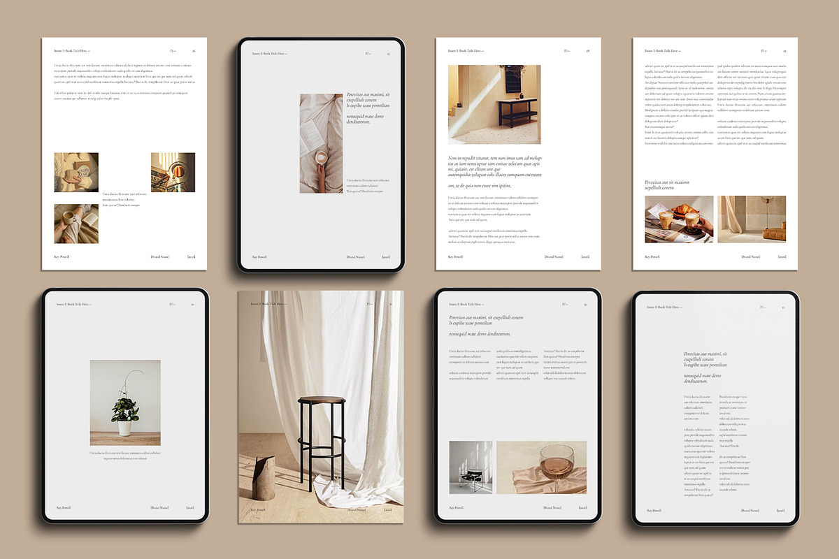 Digital E-Book Design Template, a Magazine Template by Olion Lora (Photo 9 of 16)