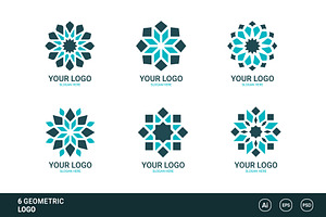 6x Geometric Logo Collection