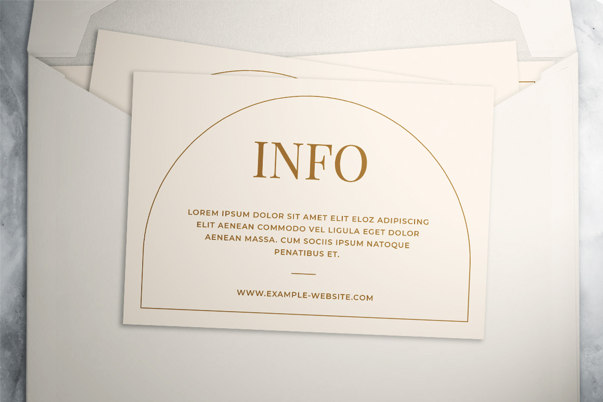 Modern Wedding Invitation Suite, an Invitation Template by The Good Store (Photo 6 of 7)