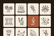 Culture Doodle Icon Set, an Outline Icon by Vectors Market (Thumbnail 8 of 8)