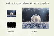 Snowflakes photoshop brush, a Brush Add-On by Olga Basheva (Thumbnail 5 of 7)