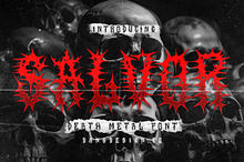 SALVOR Metal Horror Blackletter Font