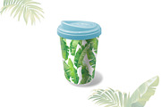 Tropical banana leaves pattern., a Pattern Graphic by Anna Smirnova (Thumbnail 4 of 4)
