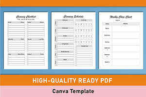 Cleaning Planner Canva Interior