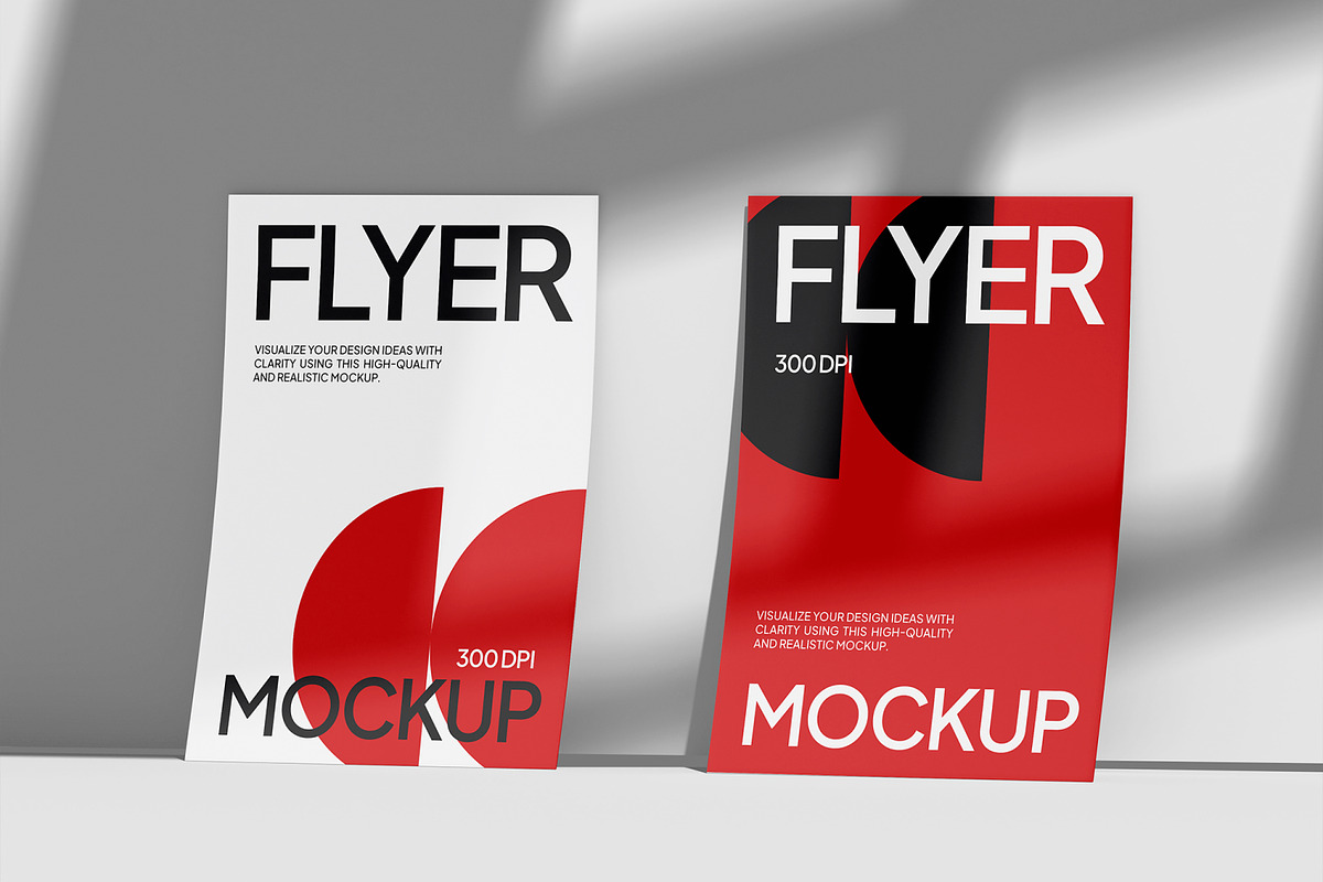 A5 Flyer Mockup, an Advertising Mockup by Permadi Creative