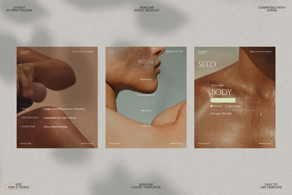 Clean Skincare Post Templates preview 7