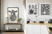 160 Cottagecore Linocut Collection, an Object Graphic by DariSmartArt (Thumbnail 7 of 20)