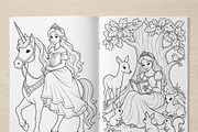 Magical Princess Coloring Book Vol35, a Person Illustration by ikarifq shop (Thumbnail 4 of 7)