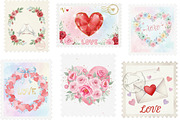 Valentine's Day Postage Stamp, an Illustration by Designking (Thumbnail 2 of 5)