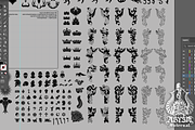 DIY Coat of Arms Creation Set, an Illustration by Abysm Internal (Thumbnail 3 of 7)