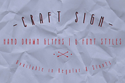 Craft Sign Family – Hand Drawn Font, a Font by Colt Type Co (Thumbnail 1 of 2)