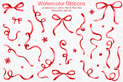 Red ribbons & banners collection, a Decorative Illustration by Anastasia Koba (Thumbnail 6 of 8)