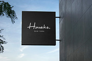 Logo Mockup Black Hanging Sign, a Product Mockup by Asylab (Thumbnail 3 of 5)