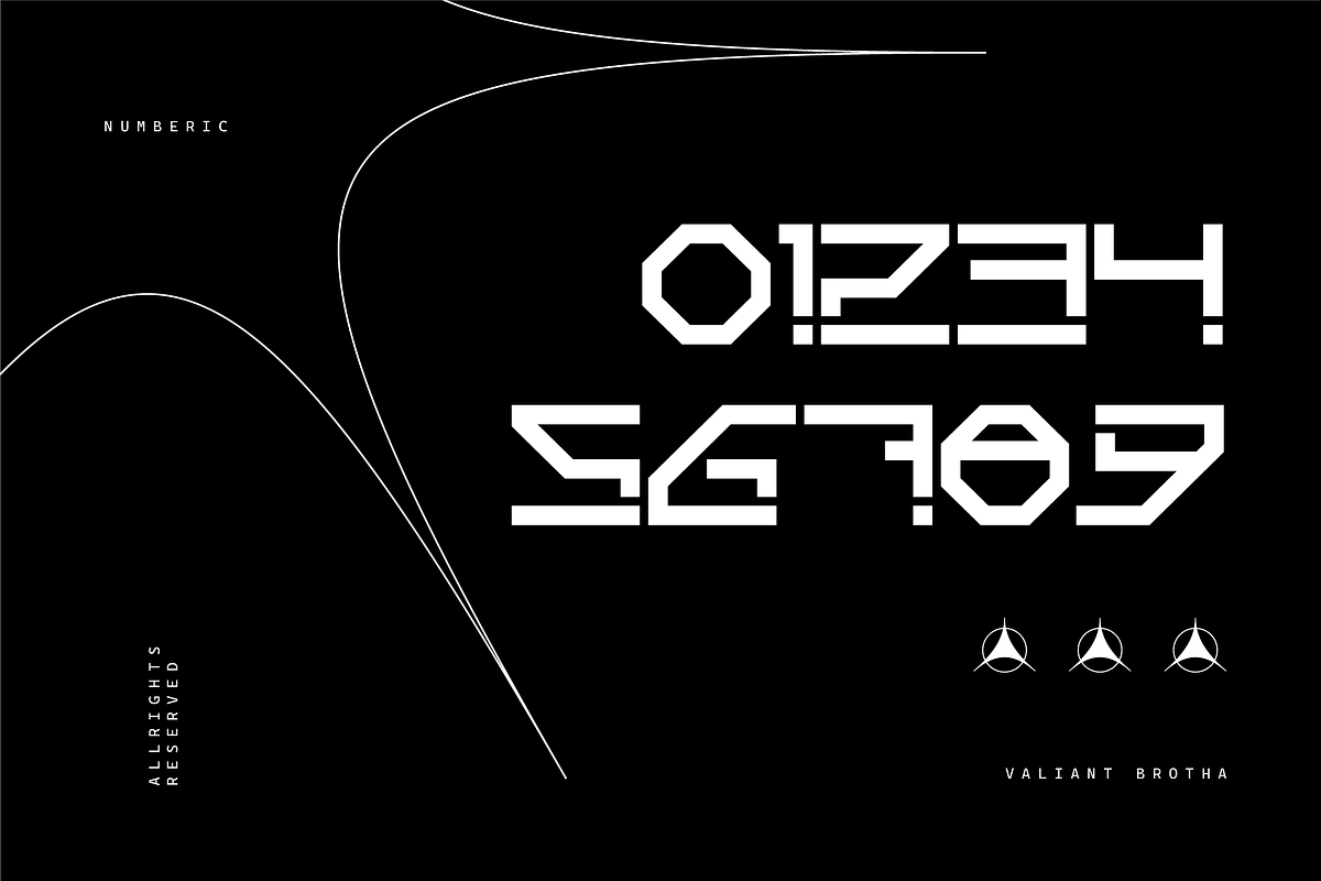 VB Trulyfe - Futuristic Display Font, a Sans Serif Font by VALIANTBROTHA (Photo 3 of 9)