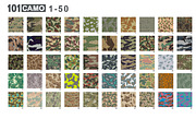 101 Camo Patterns, a Graphic by Article Reform (Thumbnail 2 of 4)