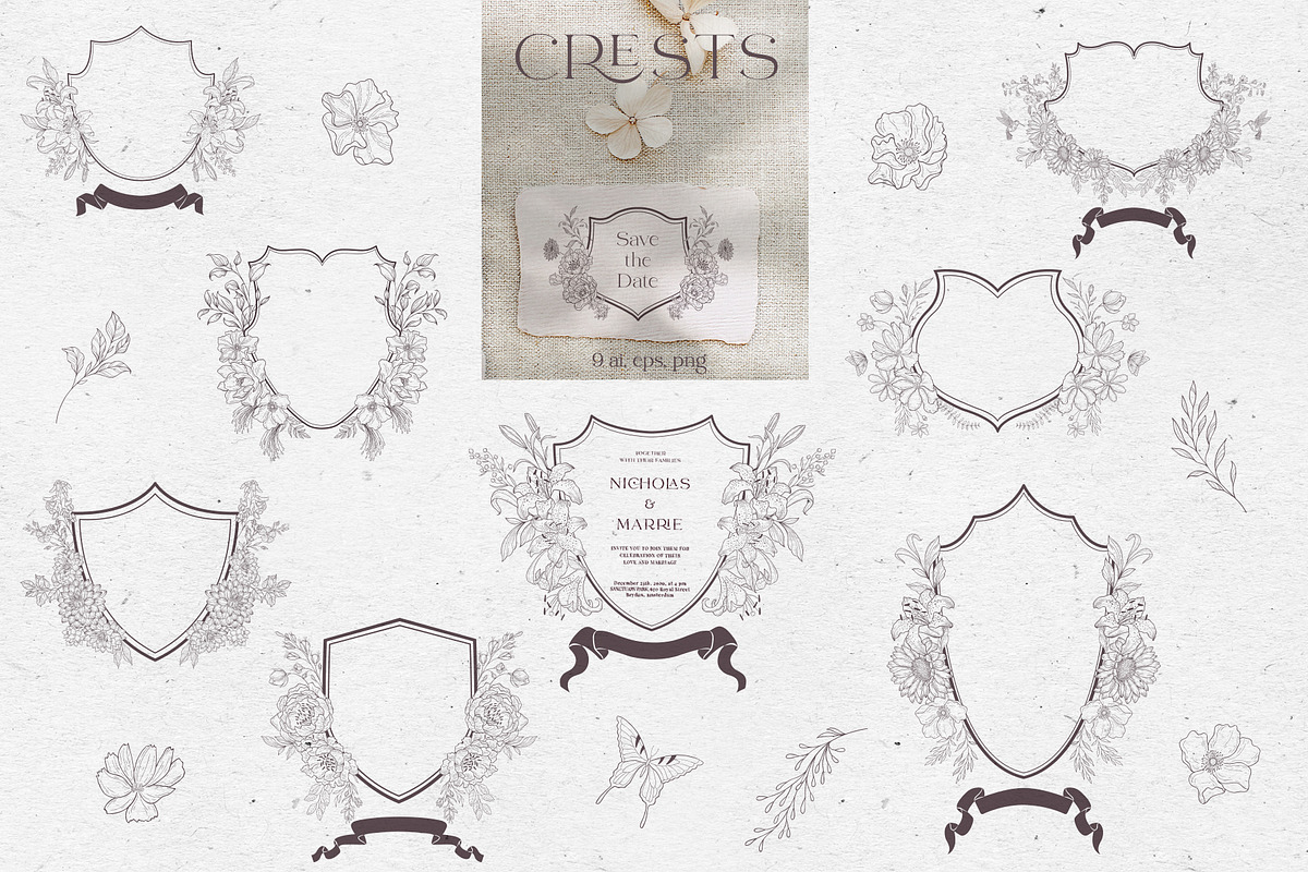 Delicate Wedding Design., a Decorative Illustration by Designwork (Photo 12 of 16)