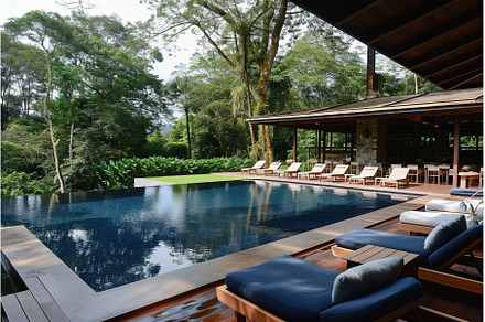 Luxury resort with pool with lounge, a Sports & Recreation Photo by Lermont51