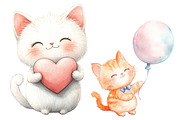Kawaii Kitten Sublimation Clipart, a Graphic by CitraGraphics (Thumbnail 4 of 5)