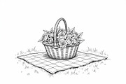 Flower Basket Bundle, an Illustration by musafir_fashion (Thumbnail 4 of 9)