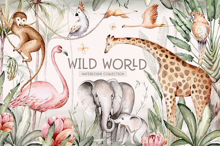 Wild world. African collection, an Animal Illustration by Peace ART