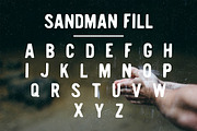 Sandman - Fill and Outline, a Sans Serif Font by Woodcrest Design Co. (Thumbnail 2 of 5)