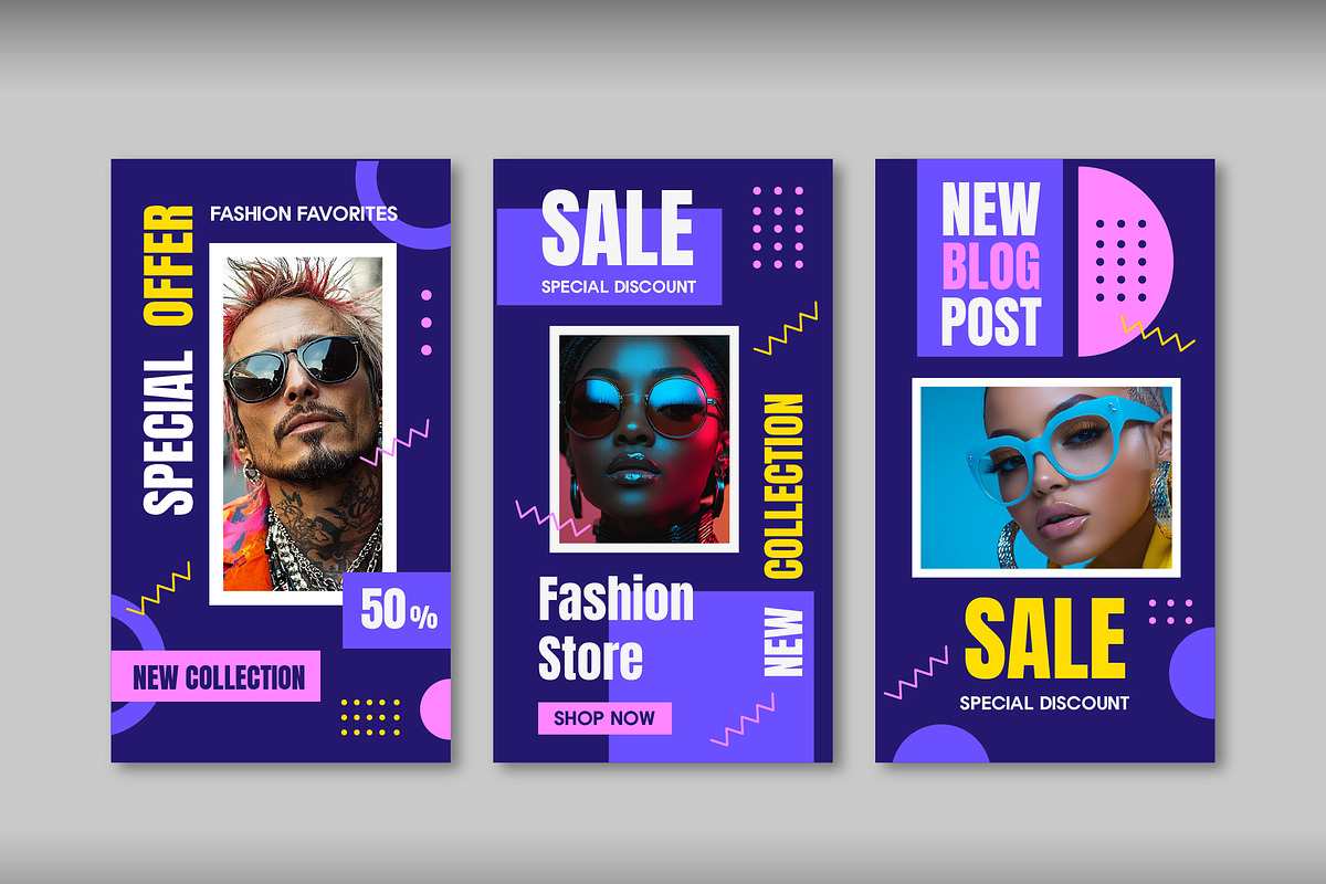 Fashion Sale Social Media Story Set, a Templates & Theme by studiogstock (Photo 2 of 2)