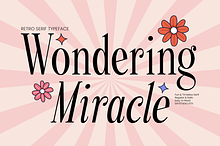 Retro Serif Font - Wondering Miracle