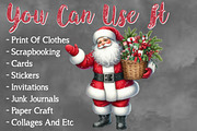 Christmas Santa Claus PNG Clipart, a Seasonal Illustration by Craft Nest (Thumbnail 5 of 5)