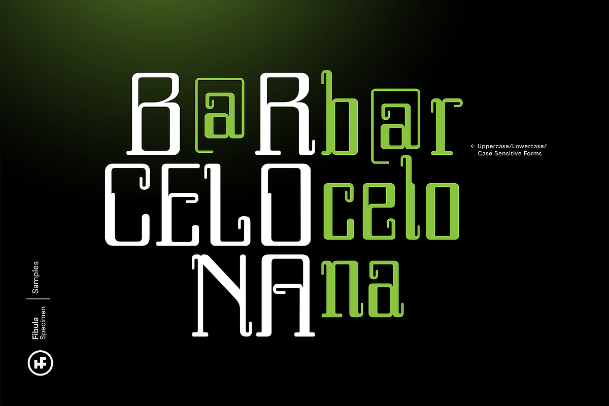 Fibula Display Font preview 3