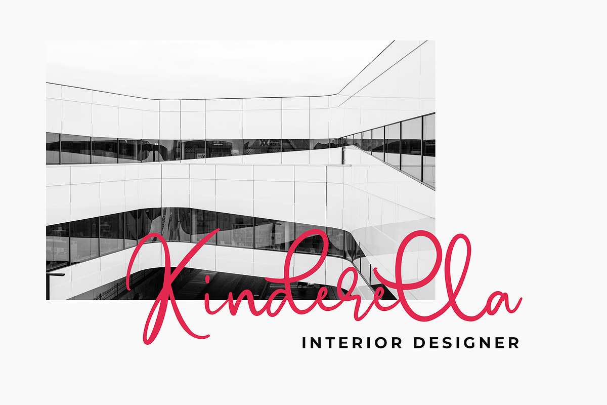 Emellyn Modern Calligraphy Font preview 3