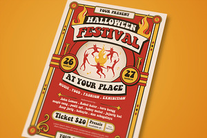 Halloween Festival Flyer, a Flyer Template by megarez