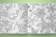41 Seamless Coloring Patterns, a Pattern Graphic by PenguinHouse (Thumbnail 10 of 12)