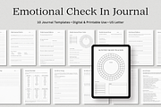 Emotional Check In Journal Bundle, a Templates & Theme by The Chaos Project (Thumbnail 1 of 6)