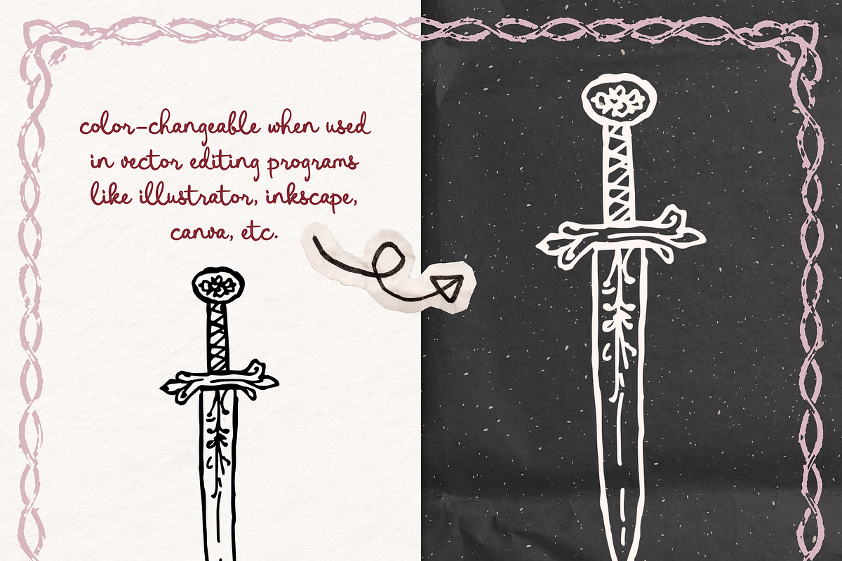 Romantasy Clipart, Book Doodles, an Object Illustration by The October Creative (Photo 2 of 6)