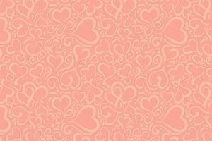 Luscious Hearts Patterns & Brushes