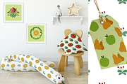 Fruits and Flowers - clipart set, a Graphic by ComelyPics Shop (Thumbnail 8 of 10)
