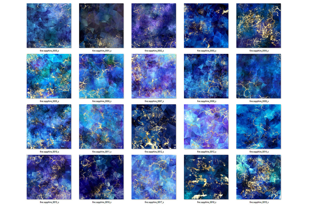 Fire Sapphire Textures, a Texture Graphic by Digital Curio