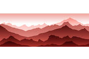 mountains illustration vector, a Texture Illustration by Rommeo79 (Thumbnail 3 of 8)