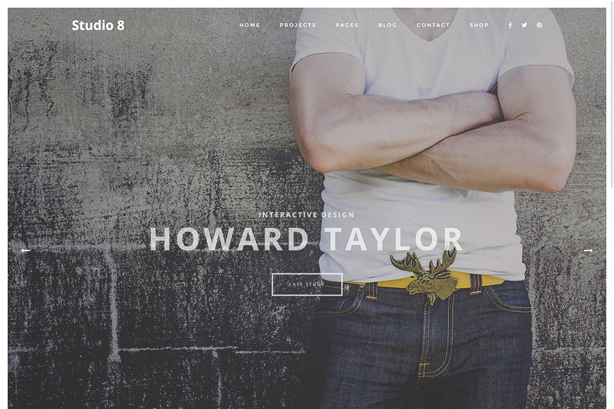Studio 8, a WordPress Template by WPlook WordPress Themes (Photo 1 of 5)