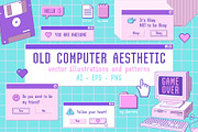 Old Computer Aesthetic, a Technology Illustration by Martyshova (Thumbnail 1 of 7)