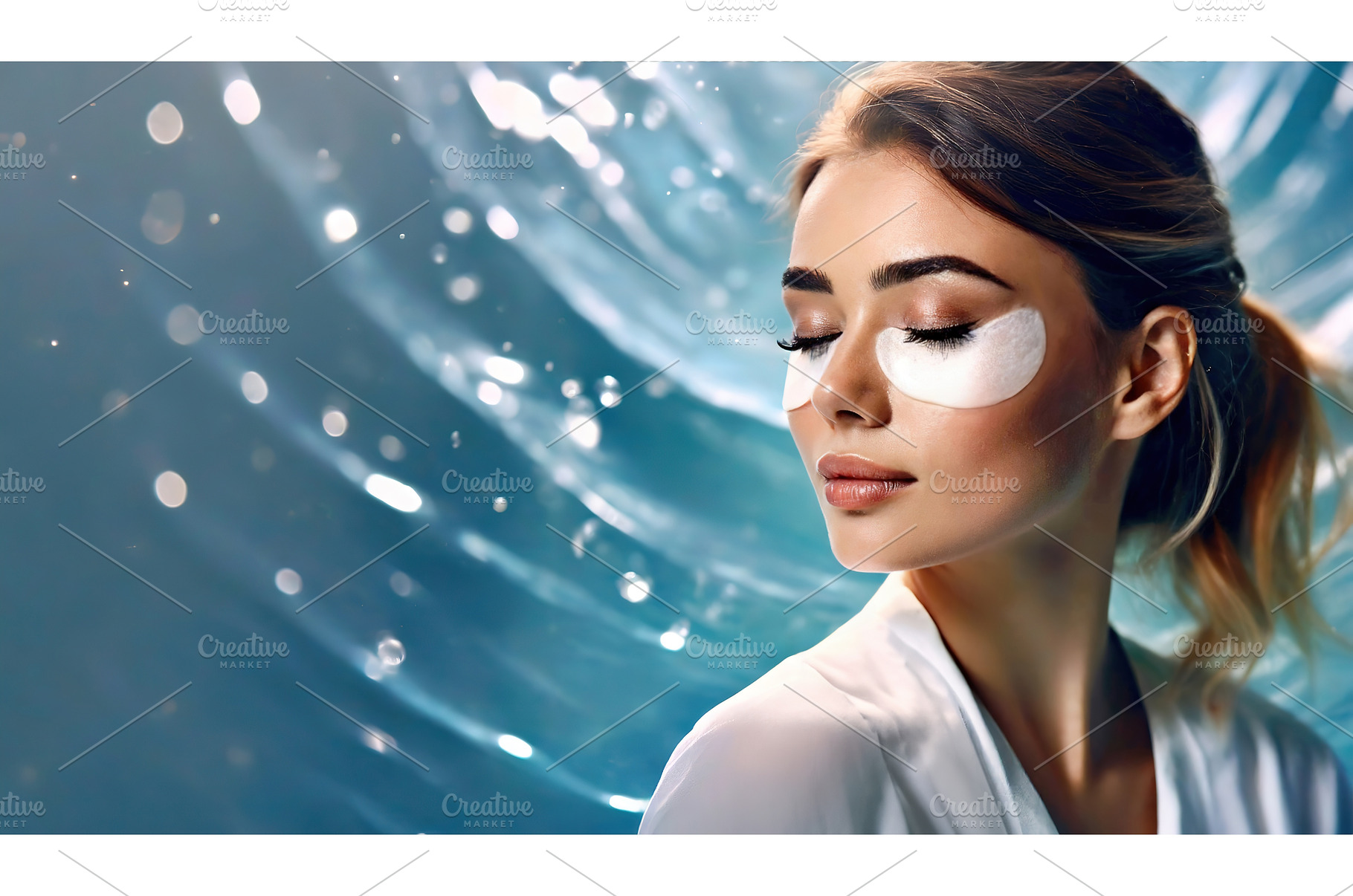 A serene woman enjoying a spa, a Beauty & Fashion Photo by Igor Tichonow