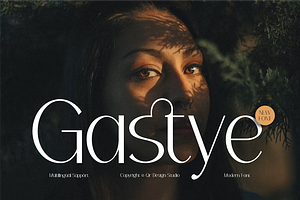 Gastye - Modern Aesthetic Font, a Sans Serif Font by QR Design Studio
