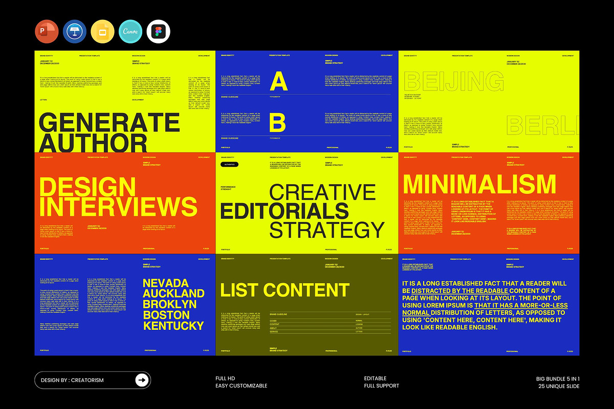 Creative Editorial - Bundle 5 in 1
