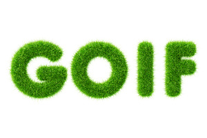 3d word GOLF text with green grass, a Sport Illustration by Marozhkastudio