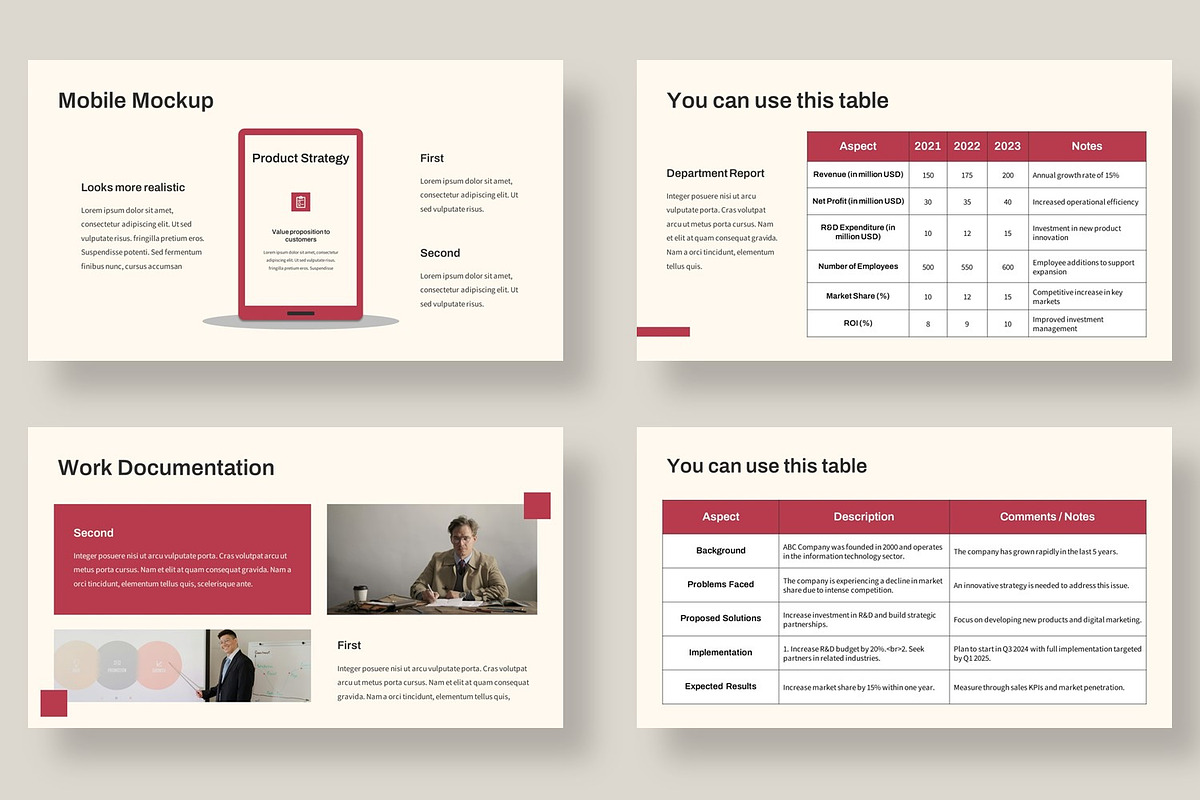Business Case Study Presentation preview 4