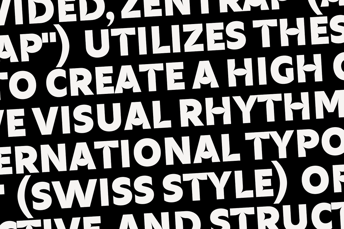 Zentrap - Modern Inktrap Sans Serif, a Sans Serif Font by Indotype Foundry (Photo 7 of 10)