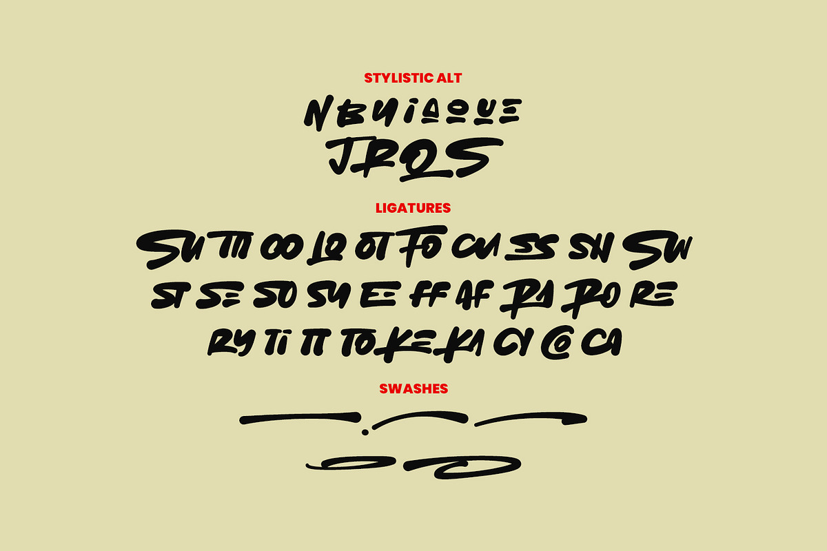 Subtain – Streetwear Display Font, a Handwritten Font by Black Junst (Photo 7 of 10)
