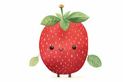 Cute fruits. 65 images, a Food Illustration by Handmadefont (Thumbnail 7 of 13)