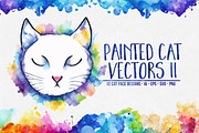 Painted Cat Vector Pack II, an Illustration by Paper Element (Thumbnail 1 of 4)