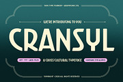 Cransyl, a Sans Serif Font by graphicook (Thumbnail 1 of 10)